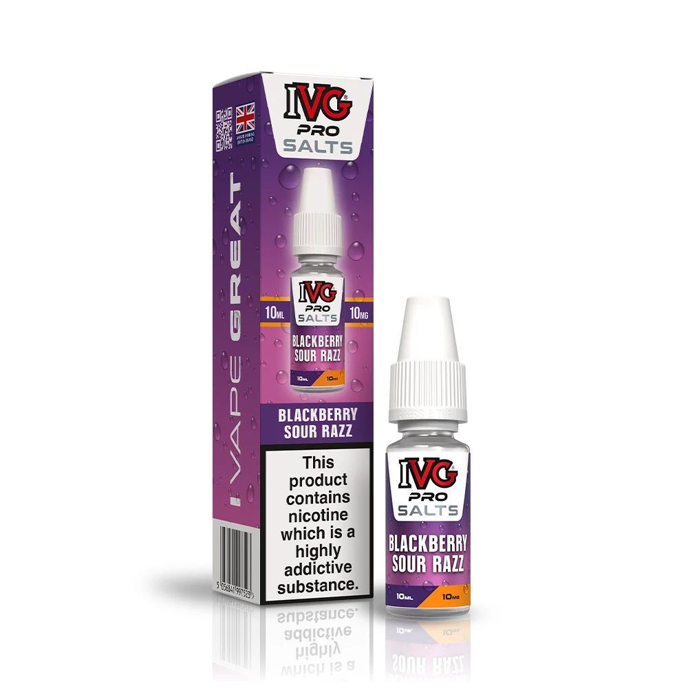 IVG Pro Salts — Blackberry Sour Razz 10mg